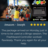 Innovatronix Bingo v2 Flashboard Wireless Controller (Now with Wi-Fi) - US version 75 Balls - Use for Games with 1 Year Warranty | TV NOT Included