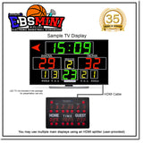 Innovatronix Electronic Basketball Wireless Scoreboard (Now with Shot clock and Wi-Fi) - EBS Mini v2 Wireless Controller - Used for Basketball, Volleyball, Wrestling and More with 1 Year Warranty | TV NOT Included