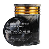 Innovatronix 1 pc. PERSONALIZED Cultured Marble Cremation Urn - Laser engraved with Different Font Design on Top for Adult Sized Human Ashes Made with Marble Dust and Organic Resin, Home Memorial and Funeral Cremation Urn | Available in 10 Colors