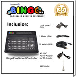 Innovatronix Bingo v2 Flashboard Wireless Controller (Now with Wi-Fi) - US version 75 Balls - Use for Games with 1 Year Warranty | TV NOT Included