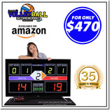 INNOVATRONIX Volleyball Scoreboard v2 Wireless Connection - Controller with 10 Meters / 32.8 Feet, 1 Meter / 3.28 Feet HDMI Cable and Typ-C Power Supply - with 1 Year Warranty | TV NOT Included