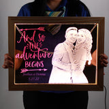 Personalized/Customized Acrylic Glass LED Signage - FREE EDIT & LAYOUT - Full Color UV & Laser-etched Printing -Free Shipping