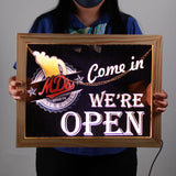 Personalized/Customized Acrylic Glass LED Signage - FREE EDIT & LAYOUT - Full Color UV & Laser-etched Printing -Free Shipping