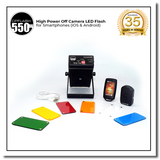 NEW!! CPFlash II 550W Off-Camera LED Smartphone Flash for iOS and Android | External Flash for Mobile Photography | With 8 Video Light Effects | Photo and Video Lighting