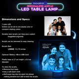 Customized Acrylic Glass LED Table Evening Lamp - Laser Engraved (Patent Number : 2-2016-000506) - FREE SHIPPING ! - Innovatronix Shopify