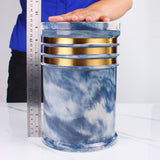 Innovatronix 6PCS Cultured Marble Urn - B2B Pricing Dealer Package Discounted - Adult Sized Cremation Urn for Human Ashes, Ground Burial, Home Memorial and Funeral Cremation Urn - With Laser-engrave