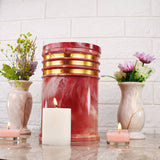 Innovatronix 6PCS Cultured Marble Urn - B2B Pricing Dealer Package Discounted - Adult Sized Cremation Urn for Human Ashes, Ground Burial, Home Memorial and Funeral Cremation Urn - With Laser-engrave