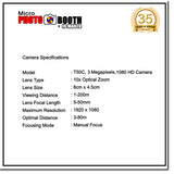 Innovatronix MicroPhotoBooth + IDMaker - Micro Photo Booth with Green Screen, Software on Windows 10 Operating System, 15.5 Inches Touch Screen Monitor with Built-In Camera and Continuous Light for Parties, Events, and Occasions with 1 Year Warranty