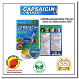 Capsaicin Ointment 10g Dealer's Pack (100 pieces) - Anti Arthritis Joint Wrist Finger Neck Shoulder Waist Leg Pain Relief/Capsaicin Topical Analgesic Muscle Sprain, Back ache, Bruises, Cramps, Gout Pain, Insect Bite