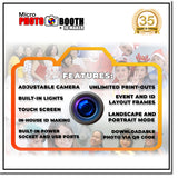 Innovatronix MicroPhotoBooth + IDMaker - Micro Photo Booth with Green Screen, Software on Windows 10 Operating System, 15.5 Inches Touch Screen Monitor with Built-In Camera and Continuous Light for Parties, Events, and Occasions with 1 Year Warranty