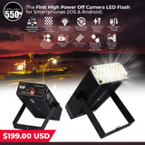 CPFlash 550W Off-Camera LED Smartphone Flash for iOS and Android | External Flash for Mobile Photography | With 8 Video Light Effects | Photo and Video Lighting - SHIPPING FEE OF $19.95