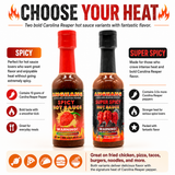 Innovatronix ANGHANG Carolina Reaper Pepper SPICY Hot Sauce (105 ml / 3.55 fl.oz) - World's Hottest Pepper | Box of 100