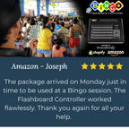 Innovatronix Bingo v2 Flashboard Wireless Controller (Now with Wi-Fi) - US version 75 Balls - Use for Games with 1 Year Warranty | TV NOT Included