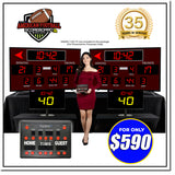 Innovatronix American Football Wireless Scoreboard Controller with 10 Meters / 32.8 Feet, 1 Meter / 3.28 Feet HDMI Cable and Typ-C Power Supply - with 1 Year Warranty | TV NOT Included