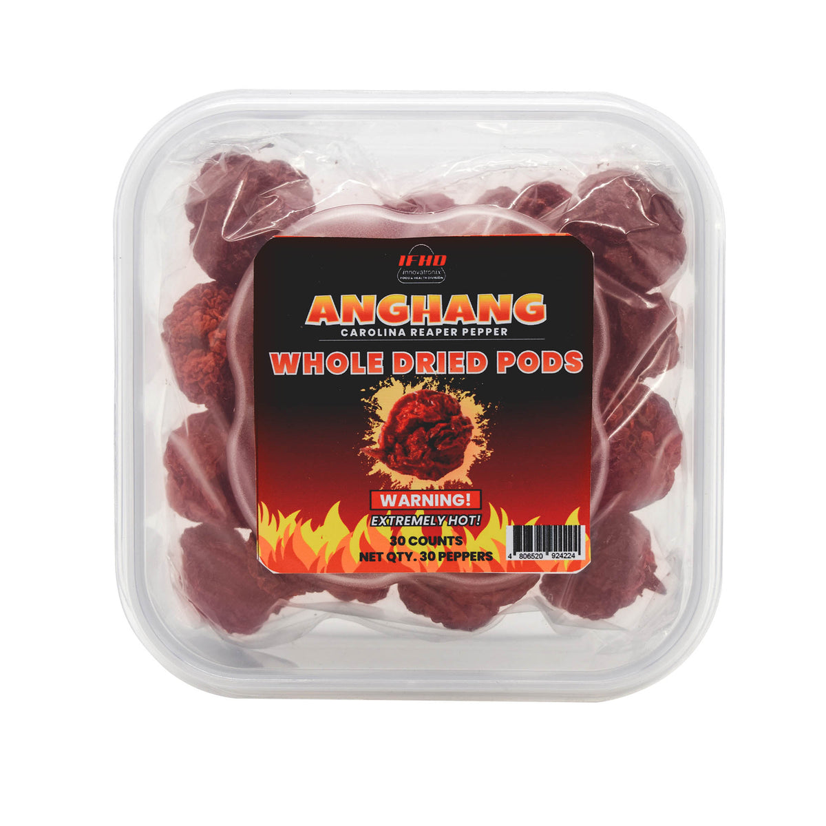 BUY IN AMAZON: Innovatronix ANGHANG 30 pieces Carolina Reaper Pepper Whole Dried Pods (100% Pure) - 30 COUNTS per pack | World's Hottest Pepper