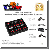 Innovatronix Electronic Basketball Wireless Scoreboard - EBS Mini v2 Wireless Controller - Used for Basketball, Volleyball, Wrestling and More with 1 Year Warranty | TV NOT Included