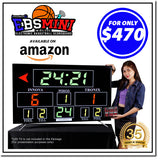 Innovatronix Electronic Basketball Wireless Scoreboard - EBS Mini v2 Wireless Controller - Used for Basketball, Volleyball, Wrestling and More with 1 Year Warranty | TV NOT Included
