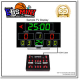 Innovatronix Electronic Basketball Wireless Scoreboard - EBS Mini v2 Wireless Controller - Used for Basketball, Volleyball, Wrestling and More with 1 Year Warranty | TV NOT Included