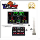 Innovatronix Electronic Basketball Wireless Scoreboard - EBS Mini v2 Wireless Controller - Used for Basketball, Volleyball, Wrestling and More with 1 Year Warranty | TV NOT Included