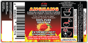 100 PCS Customize Sticker for Anghang Carolina Reaper Pepper Powder