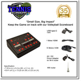 Innovatronix Tennis Scoreboard V2 Wireless Connection - Controller with 10 Meters / 32.8 Feet, 1 Meter / 3.28 Feet HDMI Cable and Type-C Power Supply - with 1 Year Warranty | TV NOT Included