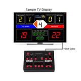 INNOVATRONIX Volleyball Scoreboard v2 Wireless Connection - Controller with 10 Meters / 32.8 Feet, 1 Meter / 3.28 Feet HDMI Cable and Typ-C Power Supply - with 1 Year Warranty | TV NOT Included