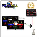 INNOVATRONIX Volleyball Scoreboard v2 Wireless Connection - Controller with 10 Meters / 32.8 Feet, 1 Meter / 3.28 Feet HDMI Cable and Typ-C Power Supply - with 1 Year Warranty | TV NOT Included