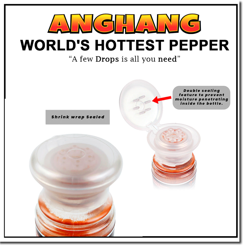 Innovatronix 100% Pure Carolina Reaper Pepper Powder (0.53 oz / 15 grams each) | World's Hottest Pepper | Box of 20 or Box of 100
