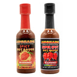 Innovatronix 100 Bottles of ANGHANG Carolina Reaper Pepper SPICY / SUPER SPICY Hot Sauce (105 ml / 3.55 fl.oz) - World's Hottest Pepper | Box of 100