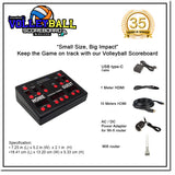 INNOVATRONIX Volleyball Scoreboard v2 Wireless Connection - Controller with 10 Meters / 32.8 Feet, 1 Meter / 3.28 Feet HDMI Cable and Typ-C Power Supply - with 1 Year Warranty | TV NOT Included