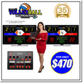 INNOVATRONIX Volleyball Scoreboard v2 Wireless Connection - Controller with 10 Meters / 32.8 Feet, 1 Meter / 3.28 Feet HDMI Cable and Typ-C Power Supply - with 1 Year Warranty | TV NOT Included