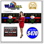 INNOVATRONIX Volleyball Scoreboard v2 Wireless Connection - Controller with 10 Meters / 32.8 Feet, 1 Meter / 3.28 Feet HDMI Cable and Typ-C Power Supply - with 1 Year Warranty | TV NOT Included