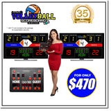 INNOVATRONIX Volleyball Scoreboard v2 Wireless Connection - Controller with 10 Meters / 32.8 Feet, 1 Meter / 3.28 Feet HDMI Cable and Typ-C Power Supply - with 1 Year Warranty | TV NOT Included