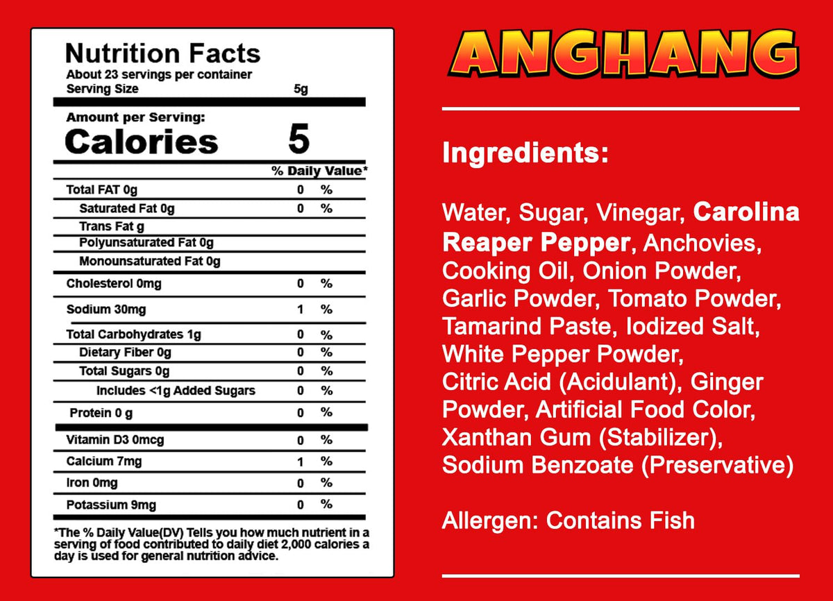Innovatronix 100 Bottles of ANGHANG Carolina Reaper Pepper SPICY / SUPER SPICY Hot Sauce (105 ml / 3.55 fl.oz) - World's Hottest Pepper | Box of 100