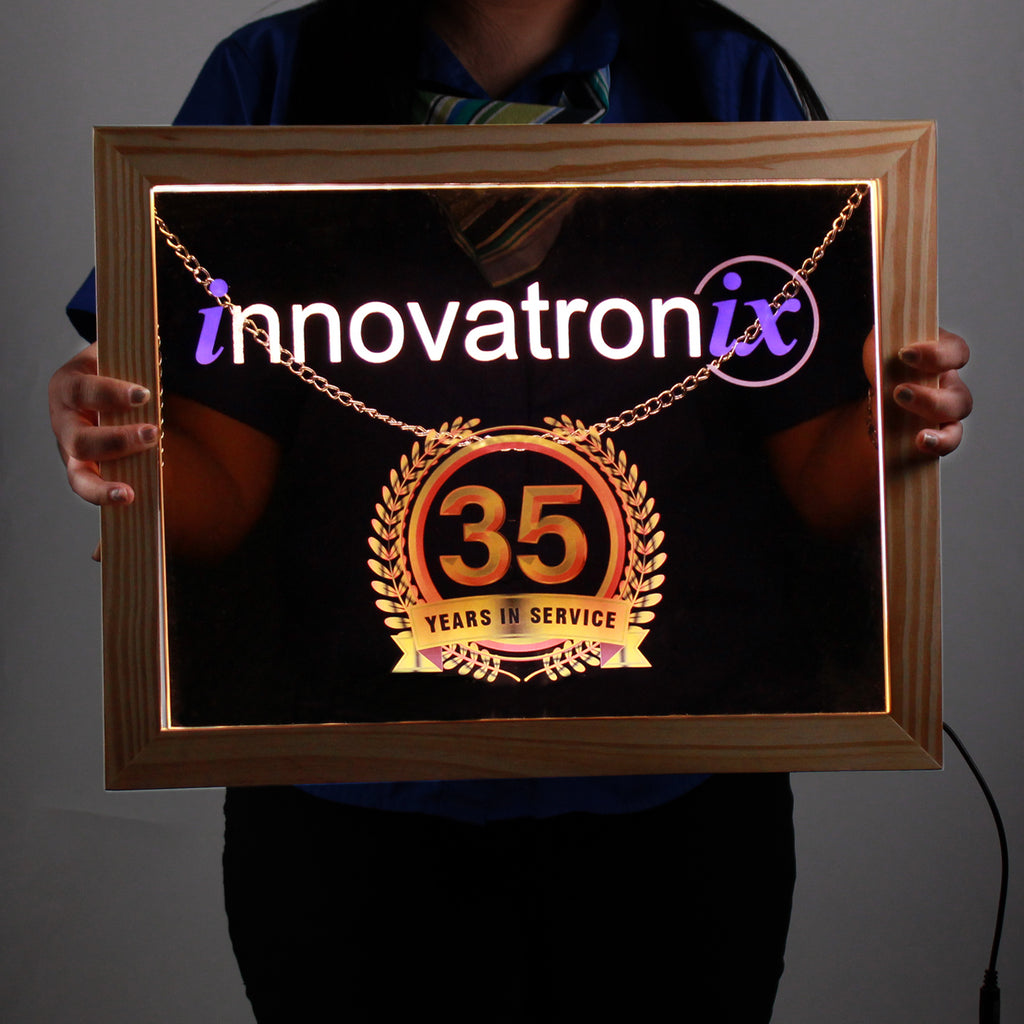 Personalized/Customized Acrylic Glass LED Signage - FREE EDIT & LAYOUT - Full Color UV & Laser-etched Printing -Free Shipping