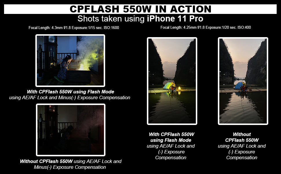 Innovatronix Tronix CPFlash CP Flash CP550 Photography Smartphone Huawei iPhone Samsung