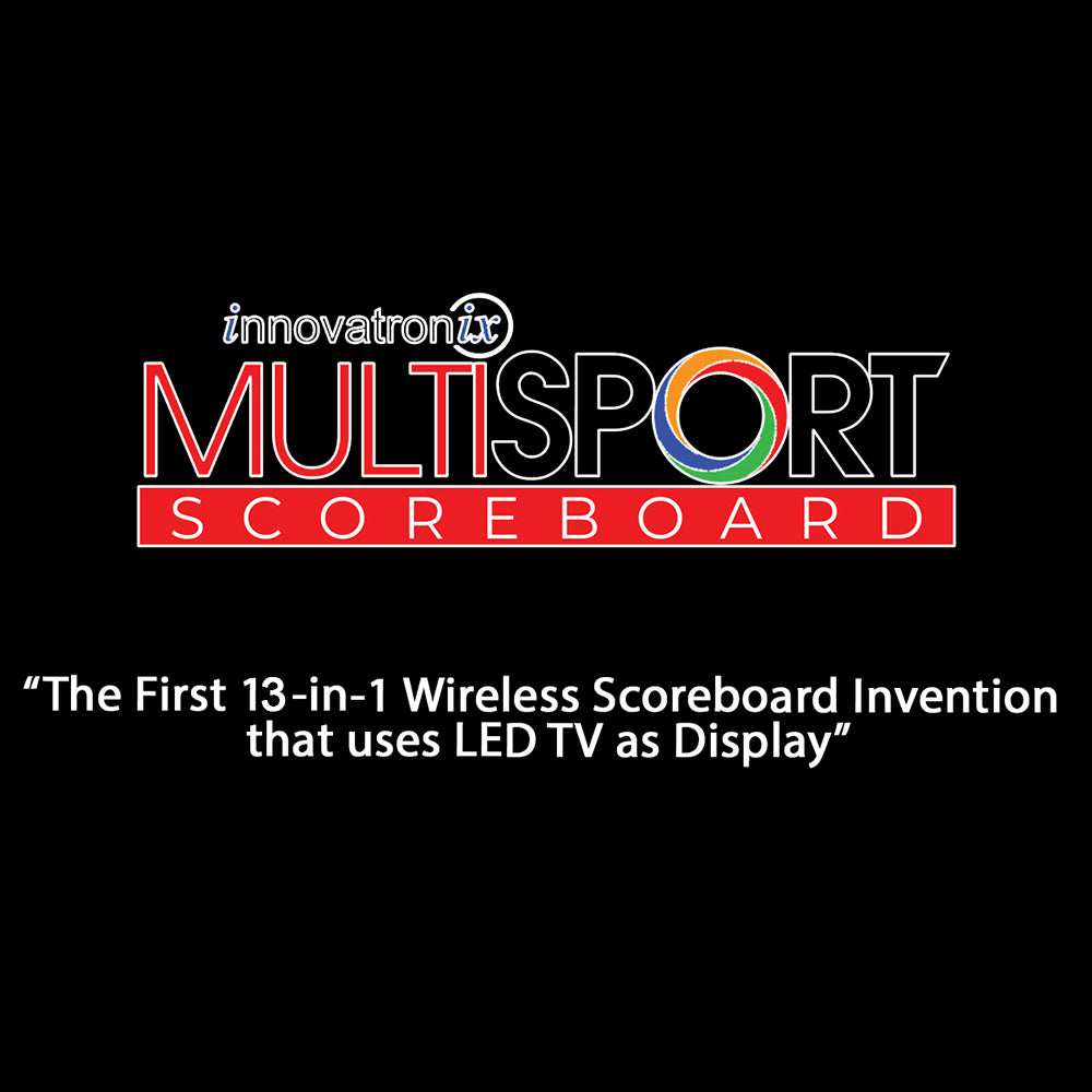 Innovatronix 14-in-1 MultiSport Wireless Scoreboard | 13 Dedicated Sport Scoring System | Use regular TV as Display with 1 Year Warranty | TV NOT Included
