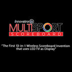 Innovatronix 14-in-1 MultiSport Wireless Scoreboard | 13 Dedicated Sport Scoring System | Use regular TV as Display with 1 Year Warranty | TV NOT Included