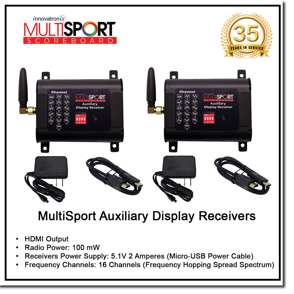 Innovatronix 14-in-1 MultiSport Wireless Scoreboard | 13 Dedicated Sport Scoring System | Use regular TV as Display with 1 Year Warranty | TV NOT Included