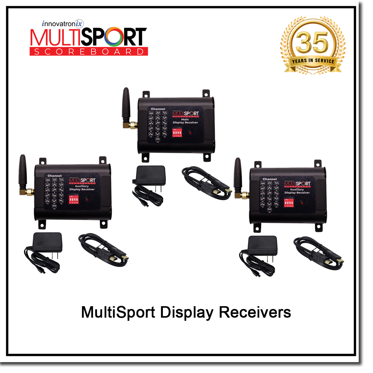 Innovatronix 14-in-1 MultiSport Wireless Scoreboard | 13 Dedicated Sport Scoring System | Use regular TV as Display with 1 Year Warranty | TV NOT Included