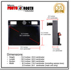 Innovatronix MicroPhotoBooth + IDMaker - Portable Micro Photo Booth with Green Screen, Software on Windows 10 Operating System, 15.5 Inches Touch Screen Monitor with Built-In Camera and Continuous Light for Parties, Events, and Occasions 1 Year Warranty