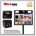 Innovatronix MicroPhotoBooth + IDMaker - Portable Micro Photo Booth with Green Screen, Software on Windows 10 Operating System, 15.5 Inches Touch Screen Monitor with Built-In Camera and Continuous Light for Parties, Events, and Occasions 1 Year Warranty