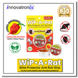 Wip A Rat 10g Sampler Pack - 5 Pieces  (Wire Protector Anti-Rat Wax) / (Non-toxic mouse/Insect/Rat/Pest repellent) / Rat repellent wax (for Wires/Car Automotive Wirings/Gas Hose) (Mouse Trap) with FREE Glove