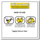 Wip A Rat 10g Sampler Pack - 5 Pieces  (Wire Protector Anti-Rat Wax) / (Non-toxic mouse/Insect/Rat/Pest repellent) / Rat repellent wax (for Wires/Car Automotive Wirings/Gas Hose) (Mouse Trap) with FREE Glove